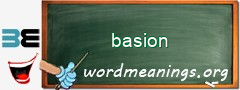 WordMeaning blackboard for basion
